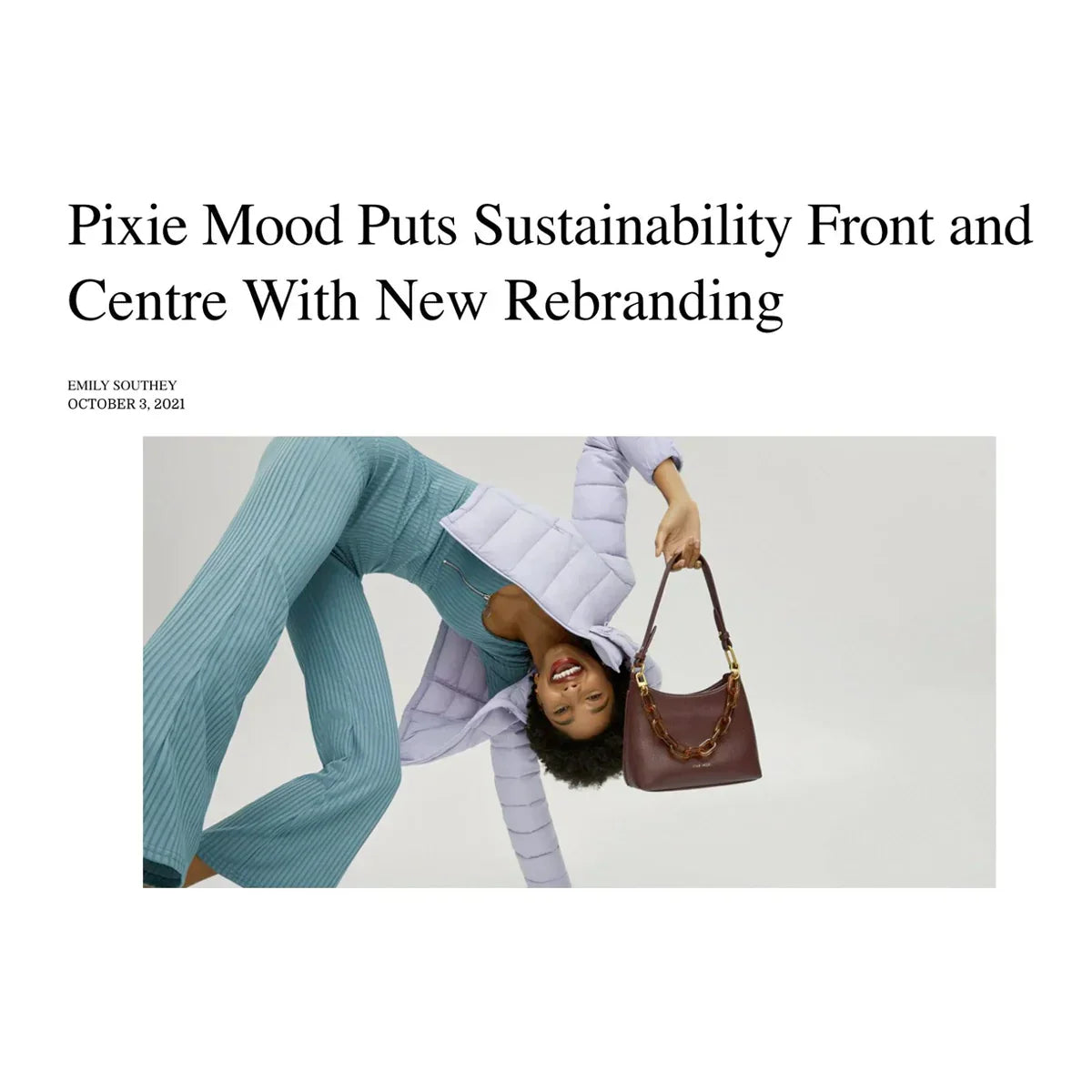 Sustainable fashion brand rebrand
