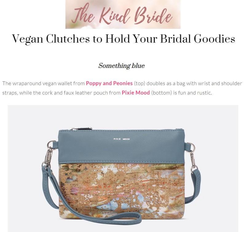 The Kind Bride: Vegan Clutches to Hold Your Bridal Goodies - Pixie Mood Vegan Leather Bags