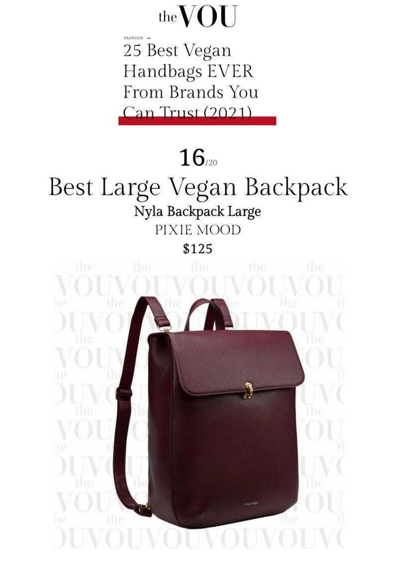 The VOU: 25 Best Vegan Handbags EVER From Brands You Can Trust - Pixie Mood Vegan Leather Bags