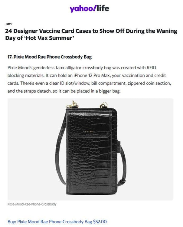 Yahoo: 24 Designer Vaccine Card Cases to Show Off During the Waning Day of ‘Hot Vax Summer’