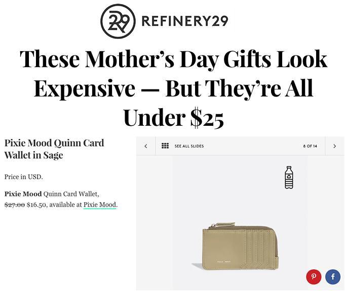 Refinery29: These Mother’s Day Gifts Look Expensive — But They’re All Under $25 - Pixie Mood Vegan Leather Bags